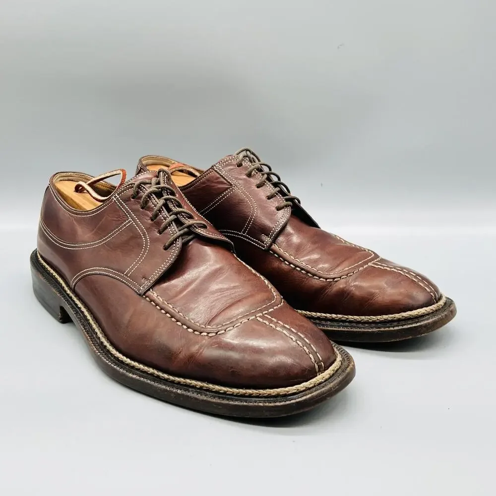 Cole Haan Shoes Mens 9.5 Brown Leather Country Lace Up Moc Toe Casual Vintage